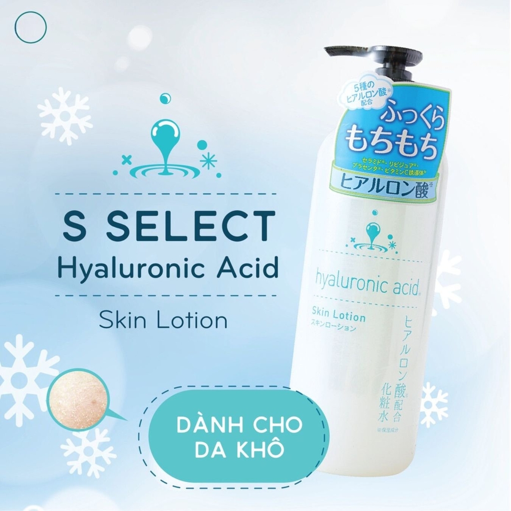 TONER Nước Hoa Hồng Dưỡng Da S Select Sáng Da Mờ Thâm Cấp Ẩm Nhật Bản 500ml