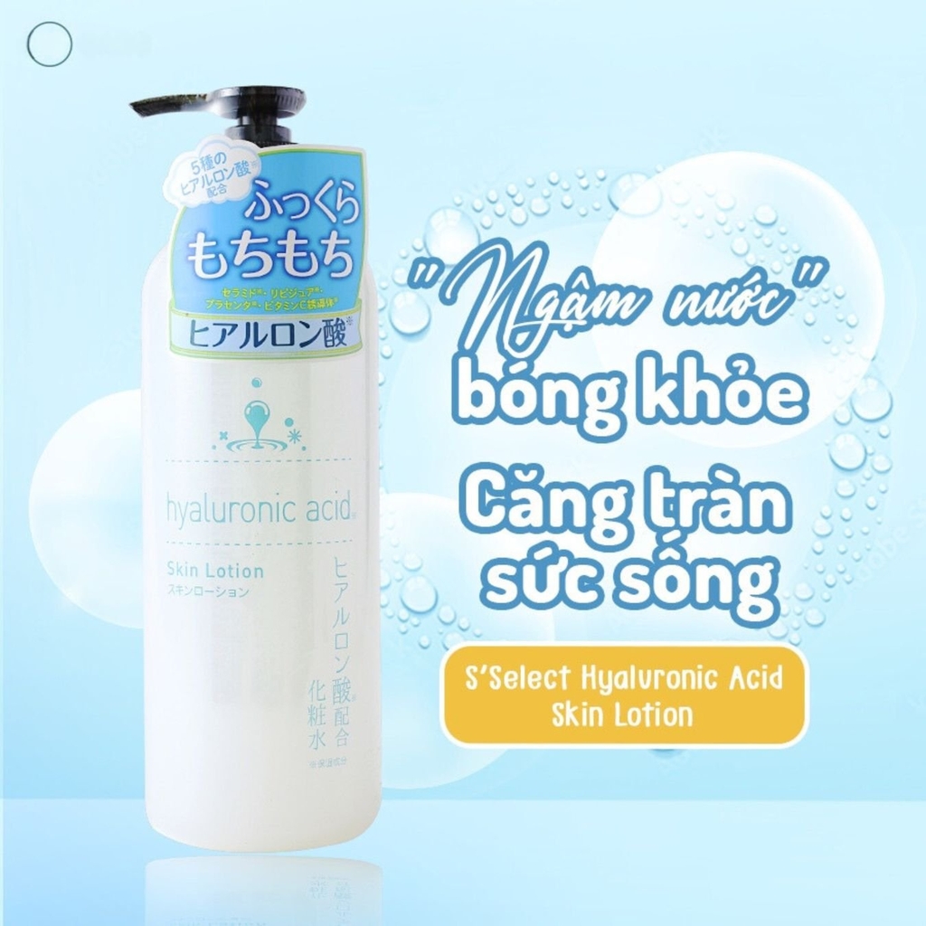 TONER Nước Hoa Hồng Dưỡng Da S Select Sáng Da Mờ Thâm Cấp Ẩm Nhật Bản 500ml