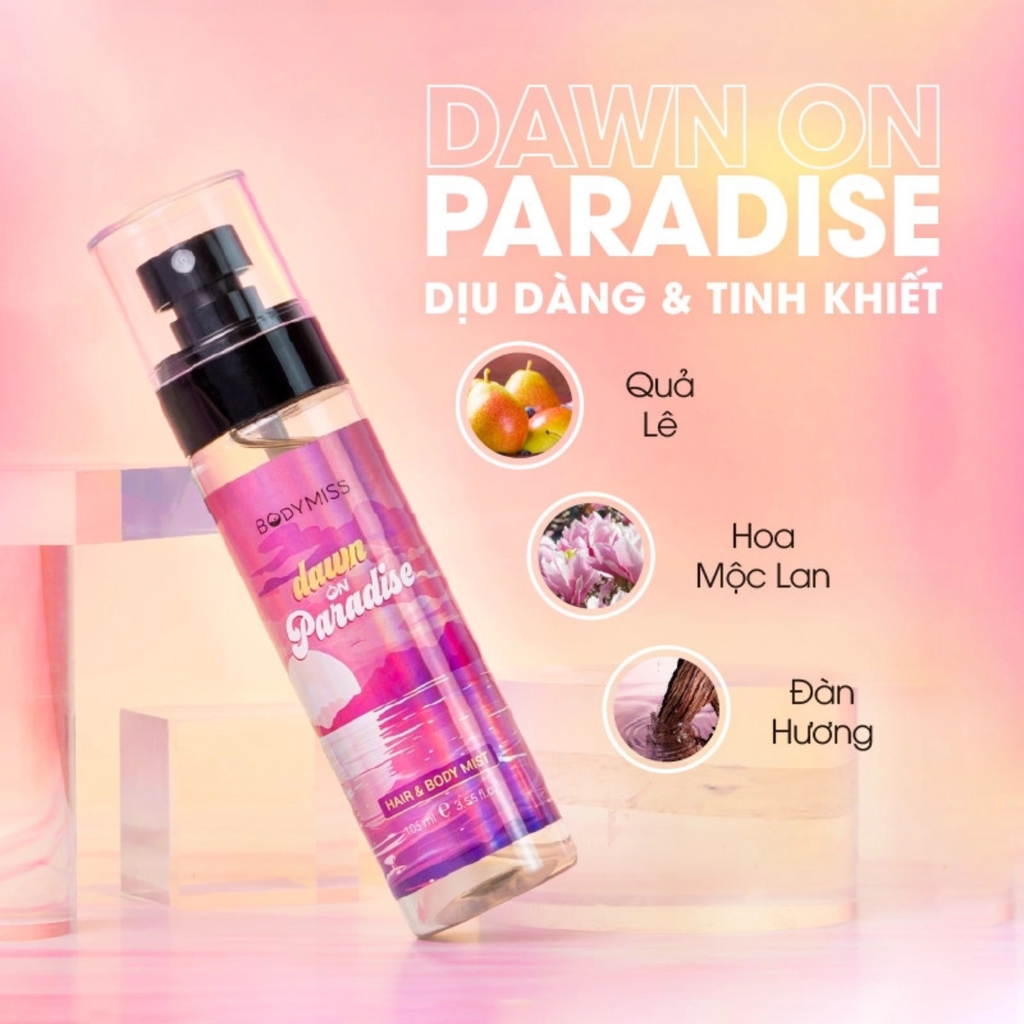 Xịt Thơm Toàn Thân BODYMISS - LOVE WINS Chai 30ml