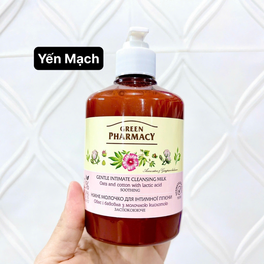 Dung Dịch Vệ Sinh Phụ Nữ Zelenaya Apteka Làm Sạch Lành Tính Dịu Nhẹ Cân Bằng Độ Ph Cô Bé 370ml