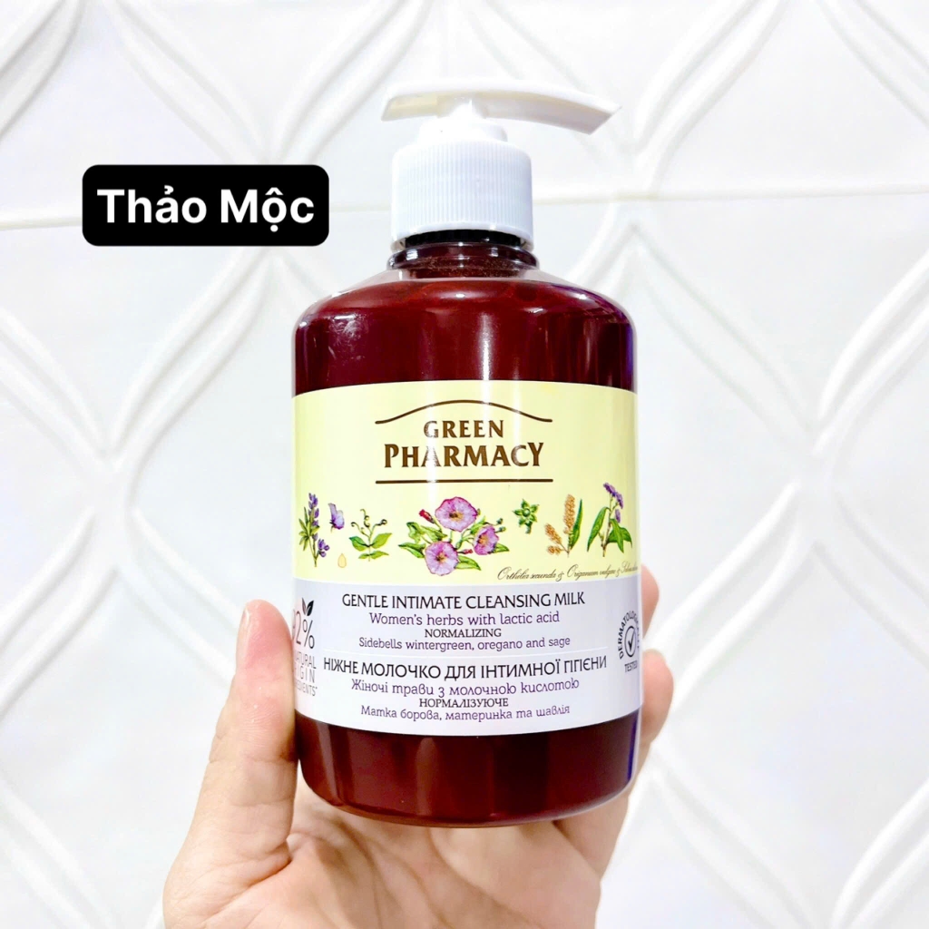 Dung Dịch Vệ Sinh Phụ Nữ Zelenaya Apteka Làm Sạch Lành Tính Dịu Nhẹ Cân Bằng Độ Ph Cô Bé 370ml