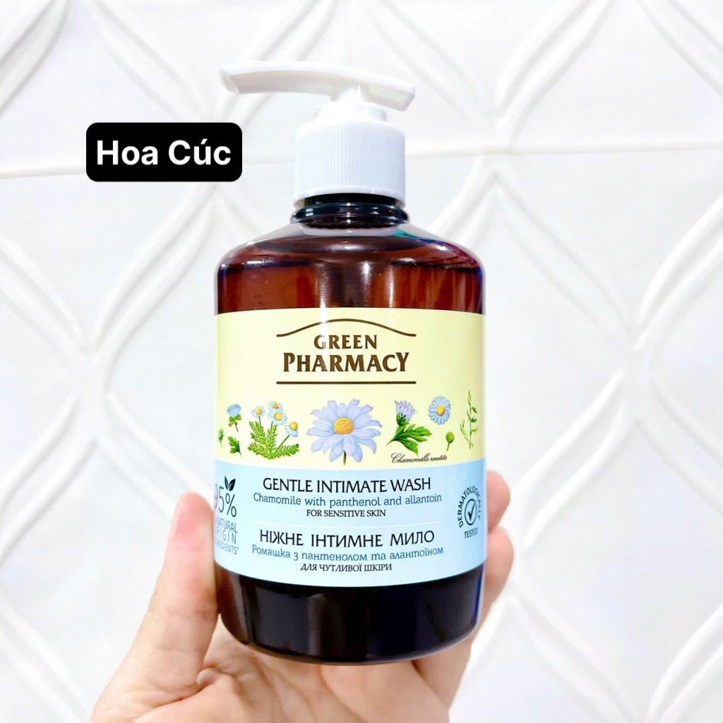 Dung Dịch Vệ Sinh Phụ Nữ Zelenaya Apteka Làm Sạch Lành Tính Dịu Nhẹ Cân Bằng Độ Ph Cô Bé 370ml