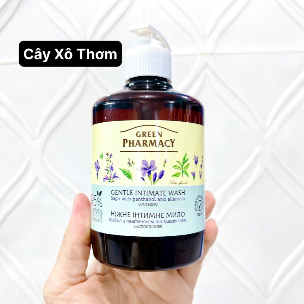 Dung Dịch Vệ Sinh Phụ Nữ Zelenaya Apteka Làm Sạch Lành Tính Dịu Nhẹ Cân Bằng Độ Ph Cô Bé 370ml