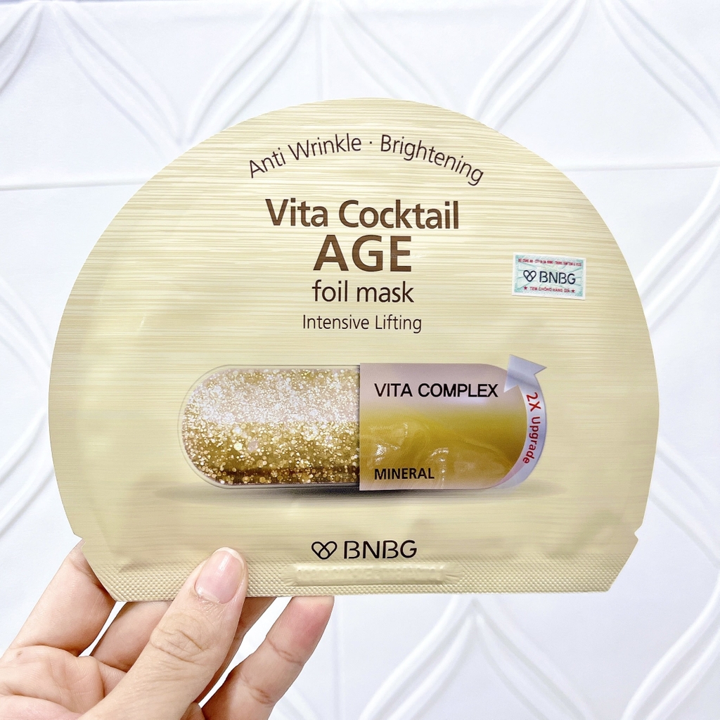 Mặt Nạ BNBG Vita Cocktail Cấp Ẩm Phục Hồi Chống Lão Hóa Miếng Lẻ