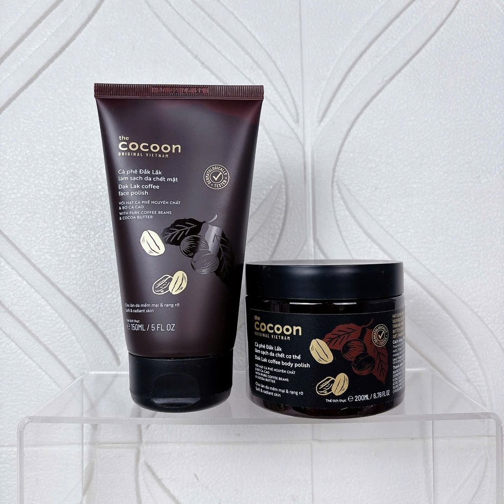 Tẩy Tế Bào Chết Mặt Cocoon Cà Phê Đắk Lắsk Tuýp 150ml