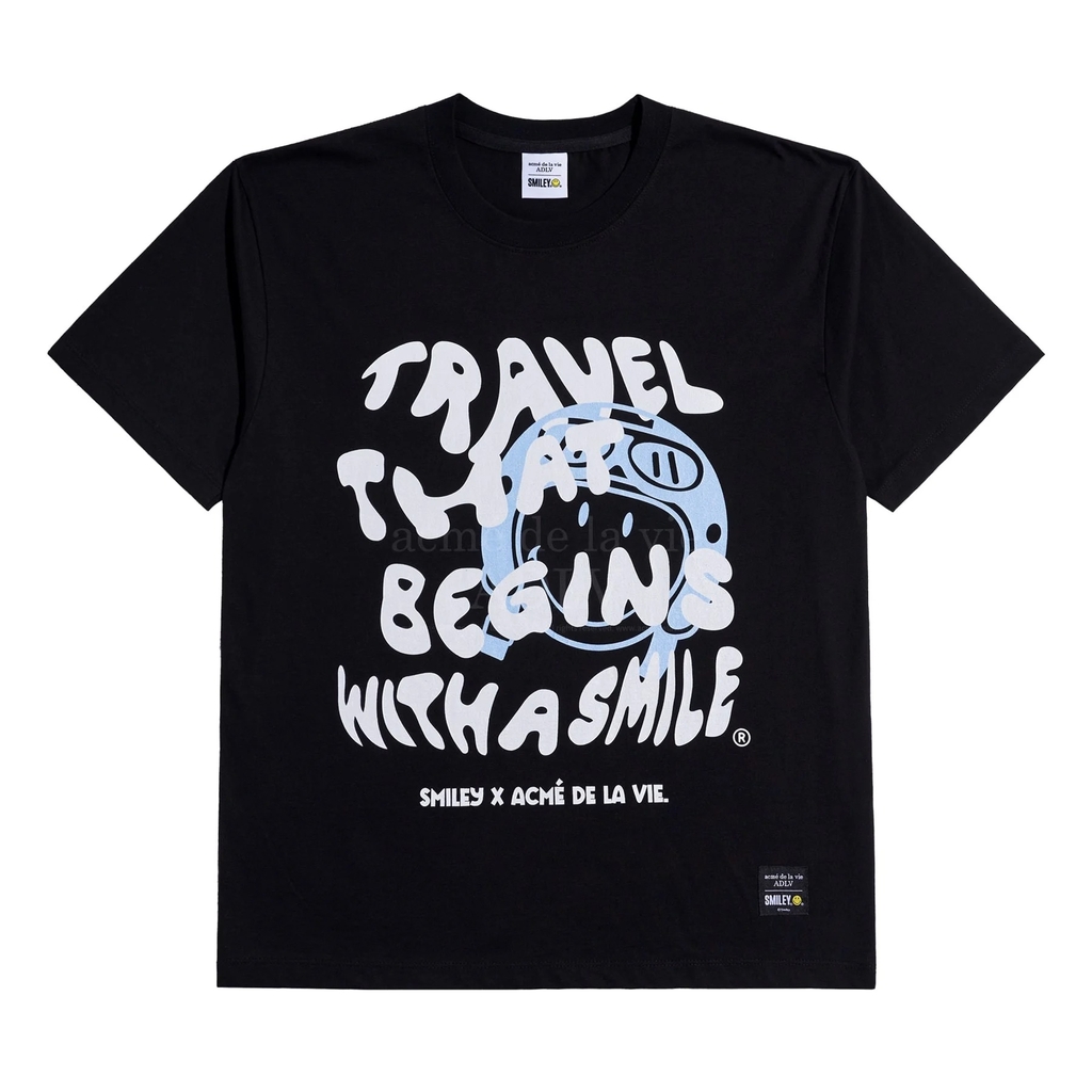 Áo Phông ADLV Smile Big Logo Màu Đen