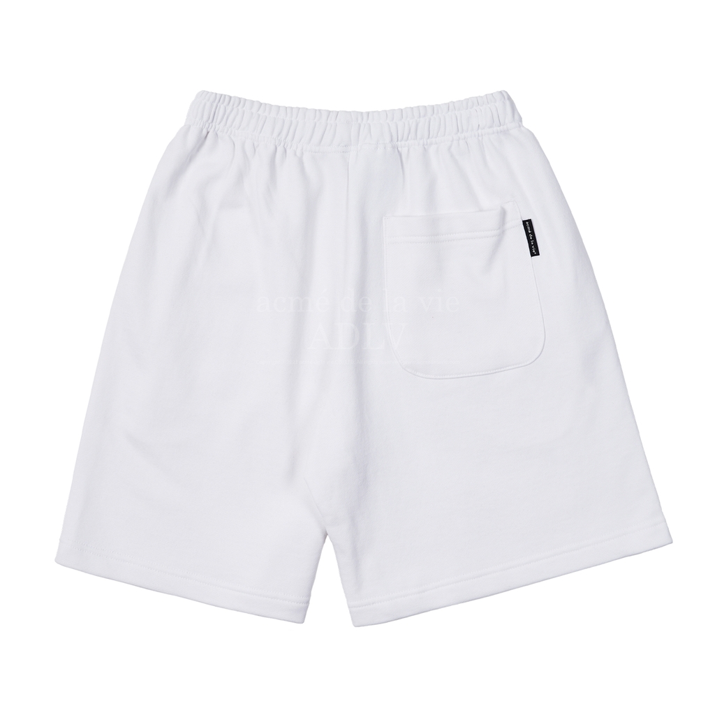 Quần Short ADLV Logo Bóng Màu Trắng