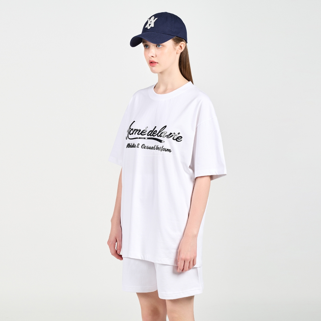 Quần Short ADLV Logo Bóng Màu Trắng