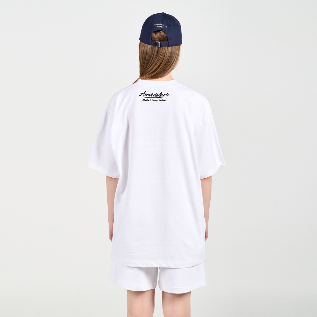 Quần Short ADLV Logo Bóng Màu Trắng