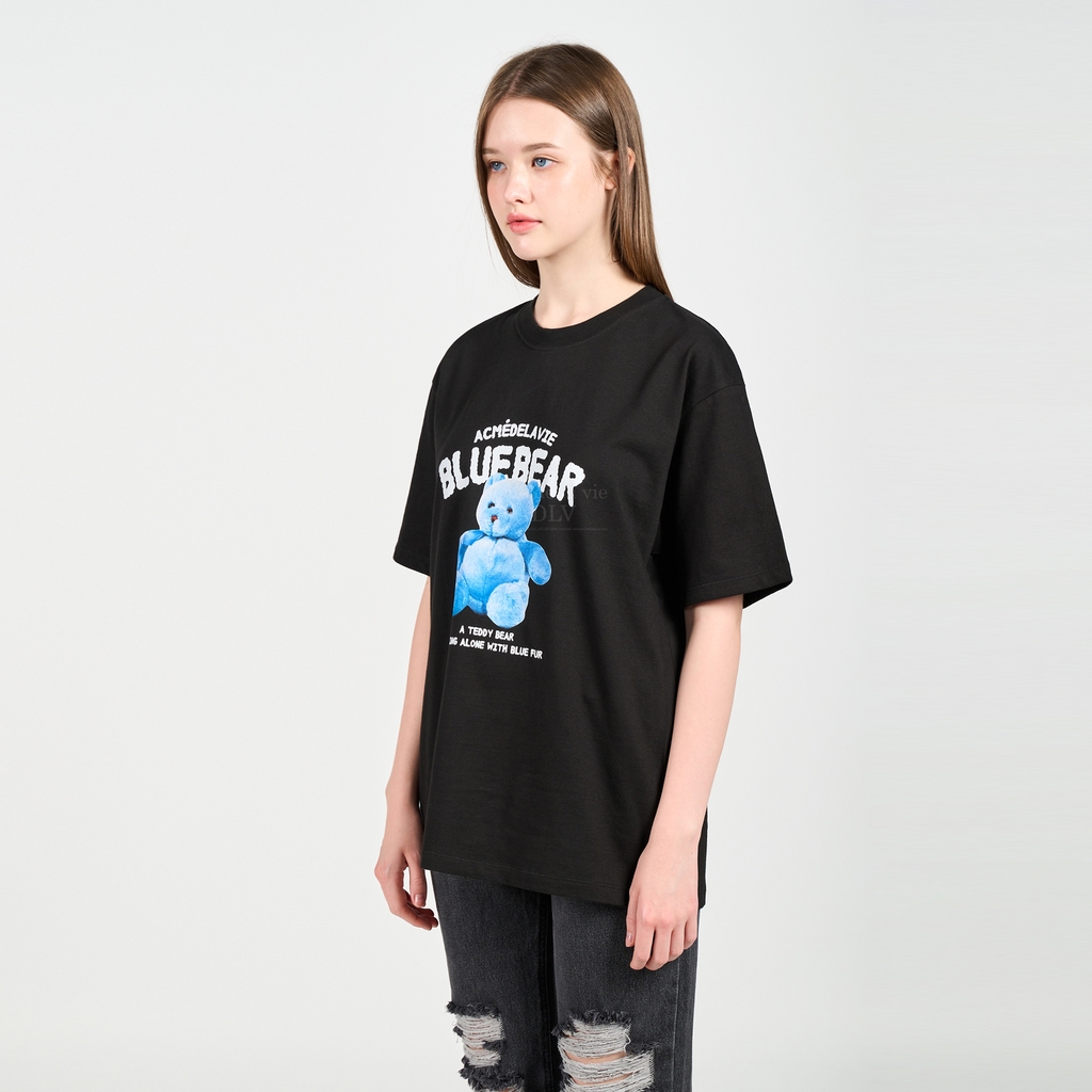 Áo Phông ADLV Blue Bear Gấu Màu Đen