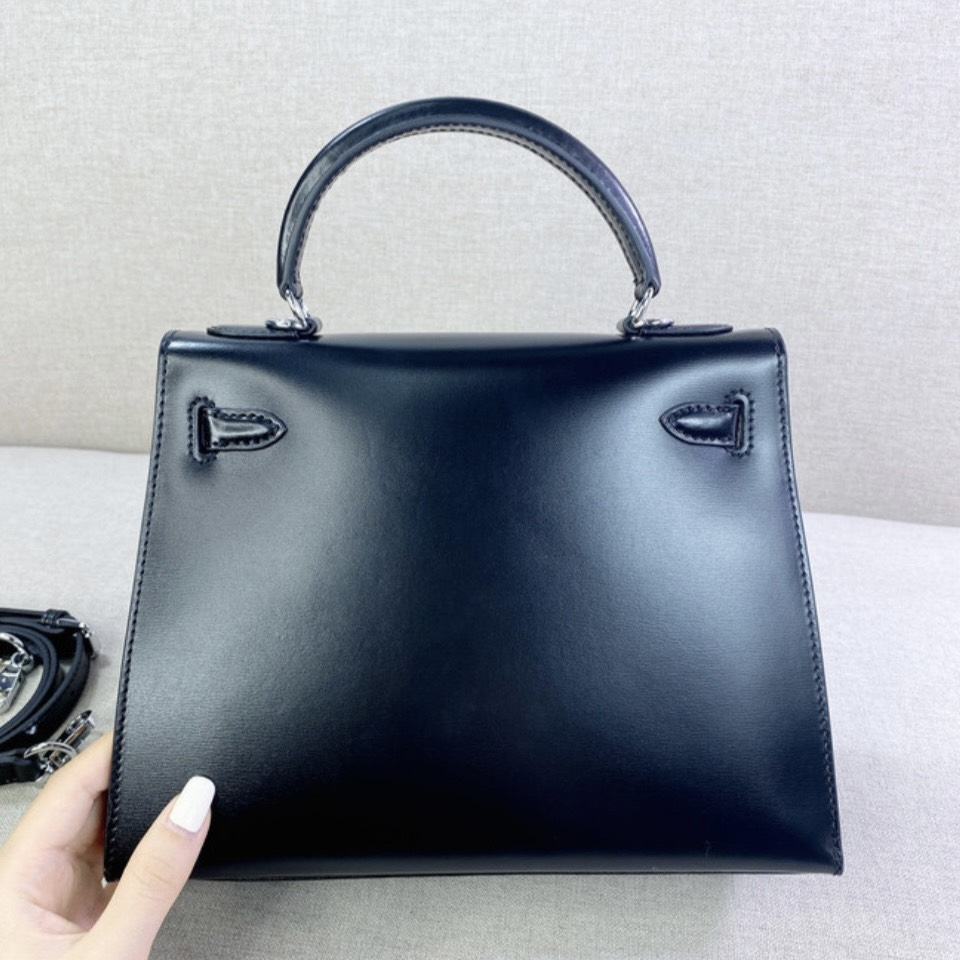 Túi Xách Hermes Kelly Hàn Da Bò Trơn Size 25cm