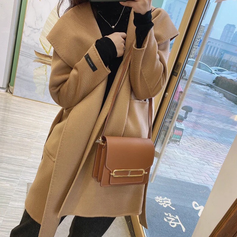 Túi Hermes Roulis Da Bò Nhập Khẩu Size 19cm