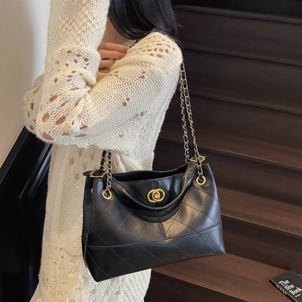 Túi Chanel Shopping Bag Bản Hàn Size 23cm Màu Đen