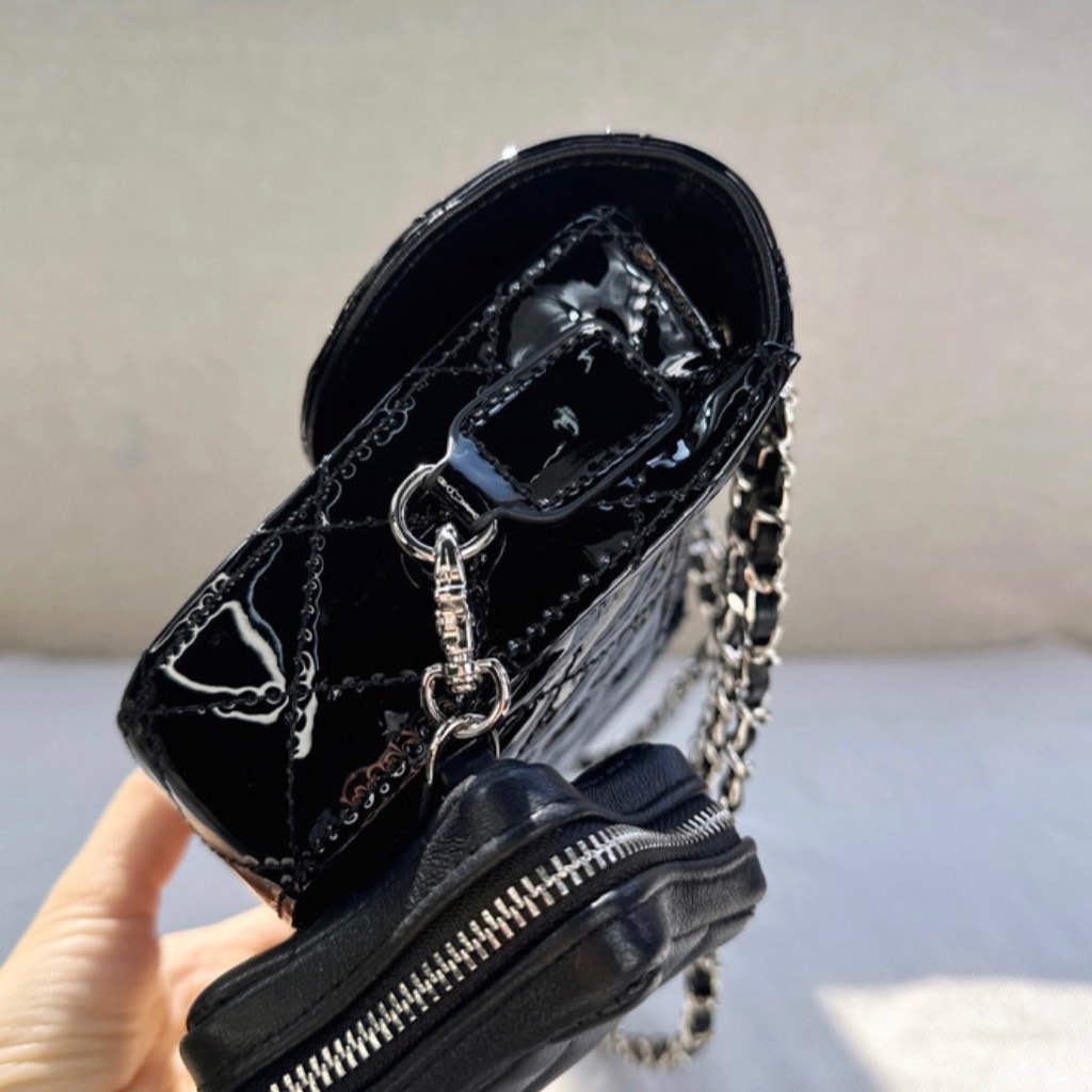 Túi Chanel Remake Korea Classic Flap Da Bóng Size 20cm