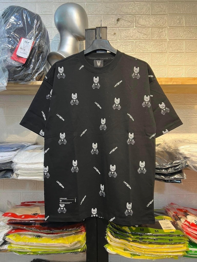 Áo Phông Lifework Monogram Màu Đen