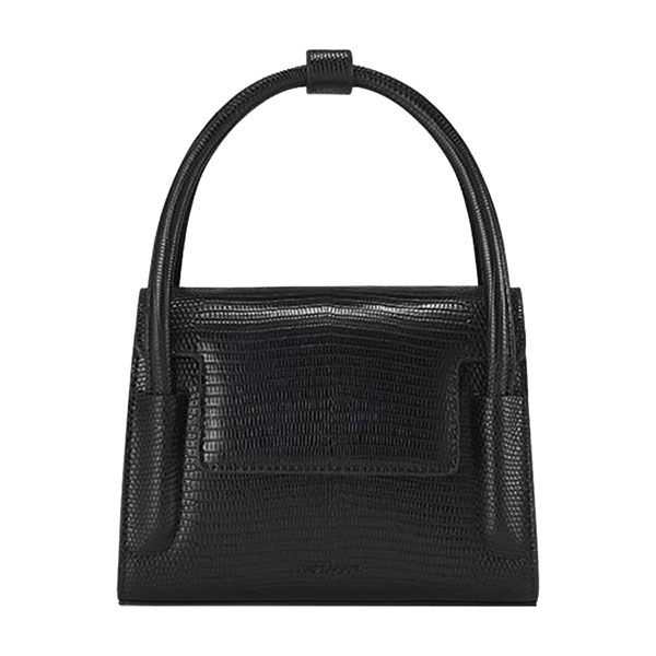 Túi Xách Tay Find Kapoor Marty Bag Crinkled Da Rắn Màu Đen