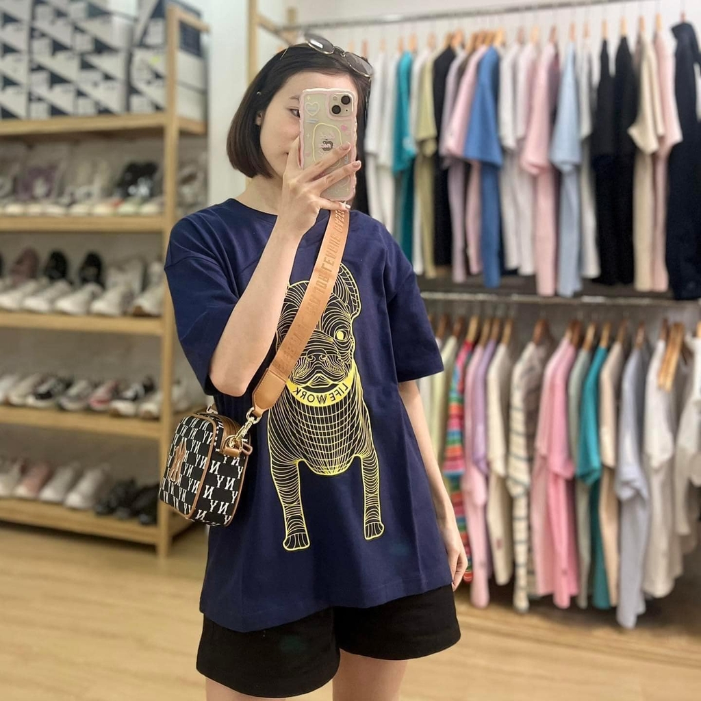 Áo Phông Lifework Logo Vàng Màu Xanh Dương