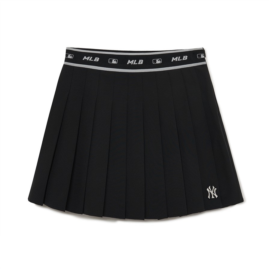 Chân Váy MLB Xếp Ly Basic NY 3FSKB0133-50BKS Màu Đen