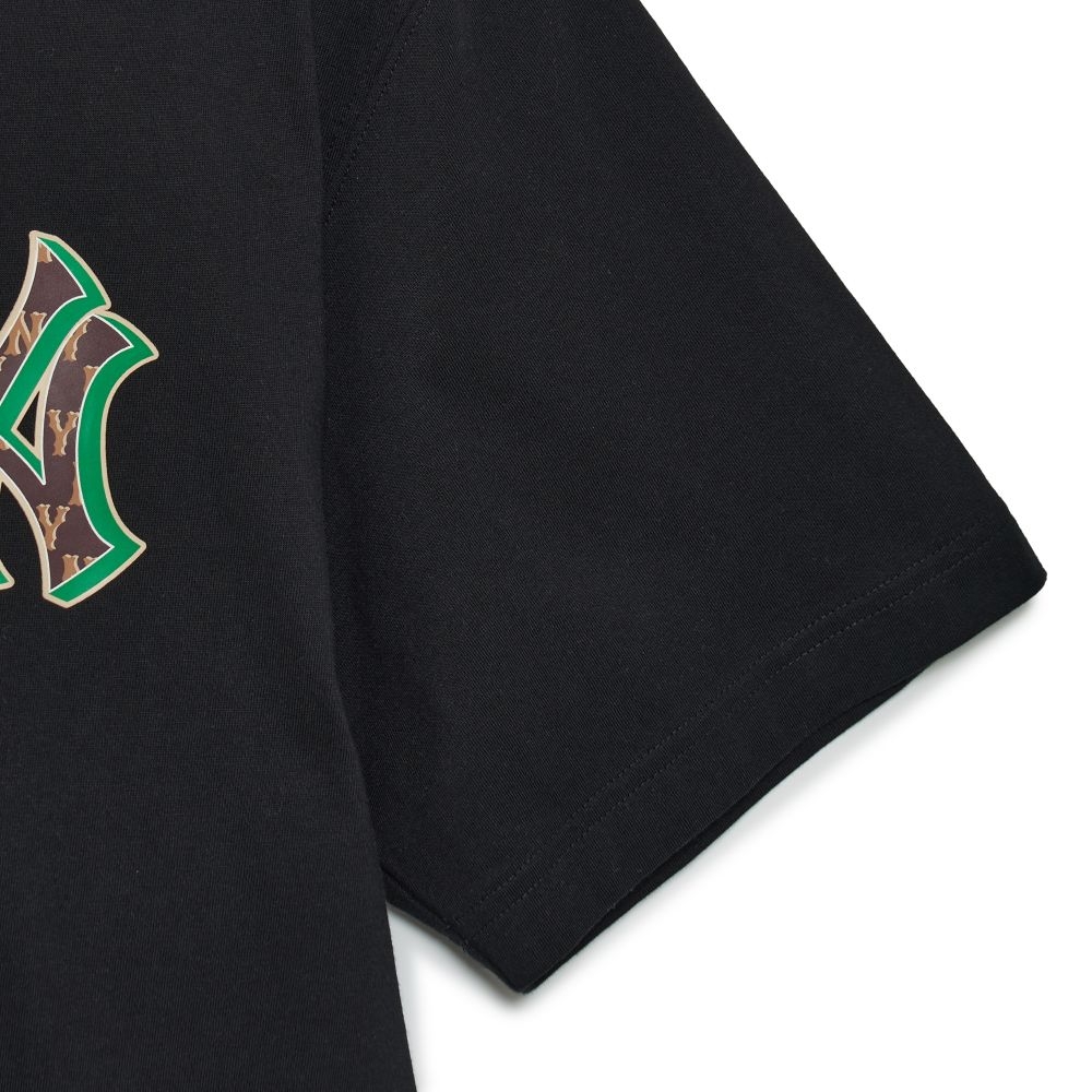Áo Phông MLB NY Logo Xanh 3ATSM3033-50BKS Màu Đen
