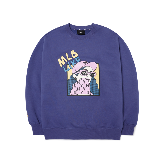 Áo Nỉ MLB Like 3AMTL0224-50NYL Màu Tím