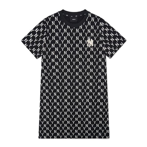 Váy MLB Monogram Logo NY 3FOPM0123-50BKS Màu Đen