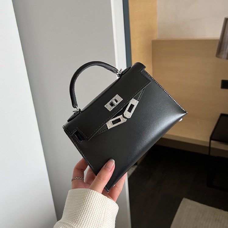 Túi Xách Hermes Kelly Remake Korea Da Bò Size 19cm