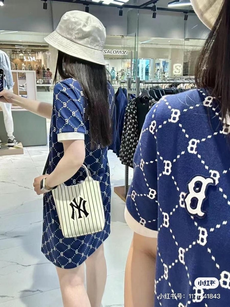 Váy Polo MLB Monogram Jacquard Pique One Piece
