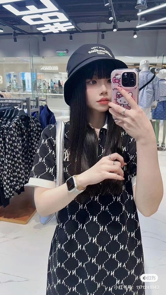 Váy Polo MLB Monogram Jacquard Pique One Piece