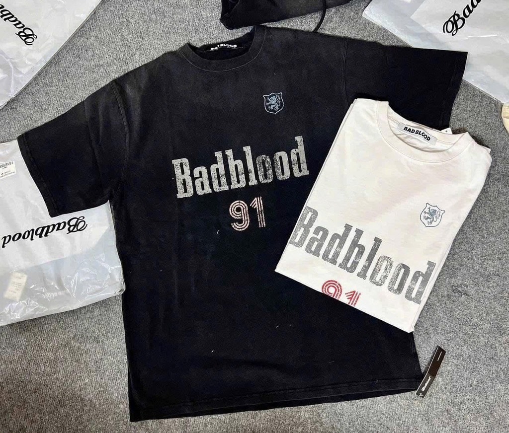 Áo Phông Bad Blood Số 91 Màu Đen