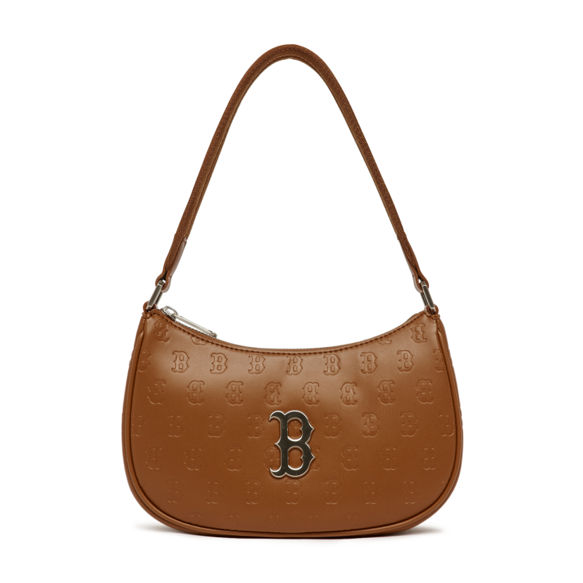 Túi Đeo Vai MLB Hobo Logo Chữ B 3ABQS022N-43BRS Màu Nâu