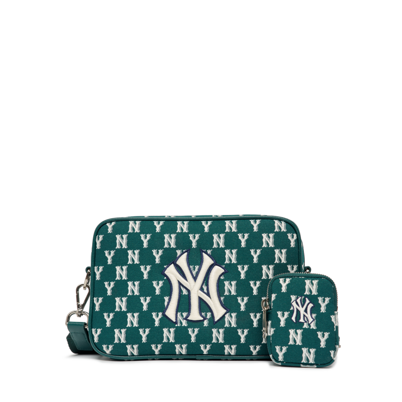 Túi Đeo Chéo MLB Monogram Logo NY 3ACRM012N-50GND Màu Xanh