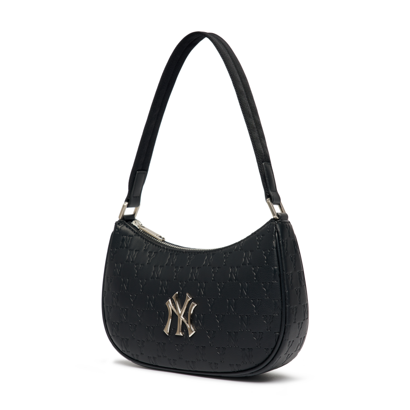 Túi Đeo Vai MLB Hobo Logo NY 3ABQS022N-50BKS Màu Đen