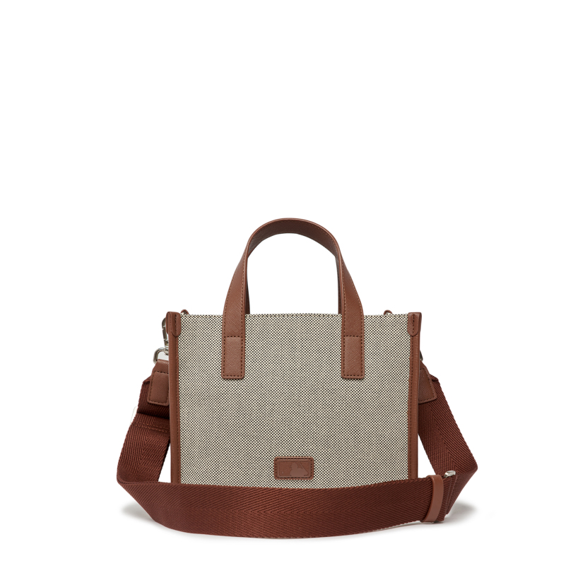 Túi Đeo Chéo MLB Tote Mini Logo Chữ B 3AORS062N-43BRD Màu Nâu