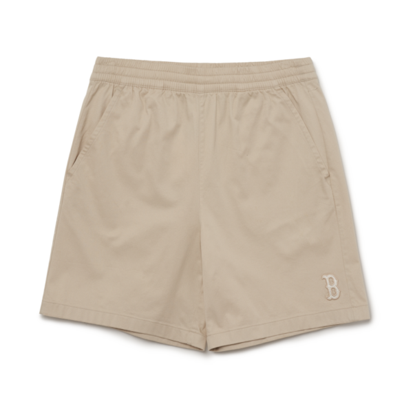 Quần Short MLB Basic Logo Chữ B 3LSMB0433-43BGL Màu Be