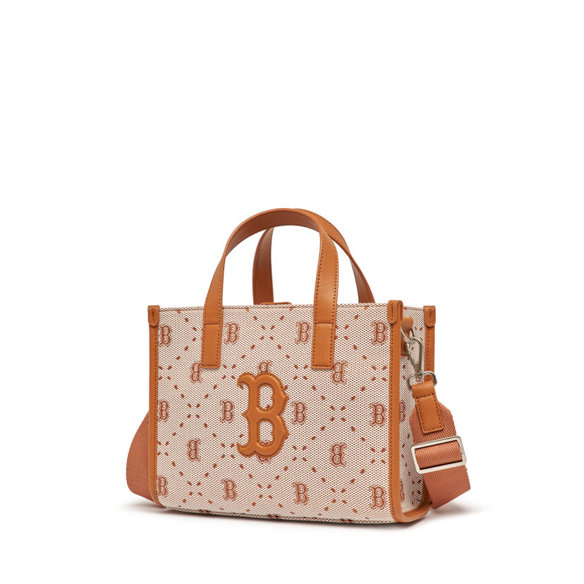 Túi Xách MLB Tote Logo Chữ B 3AORS013N-43BRS Màu Nâu
