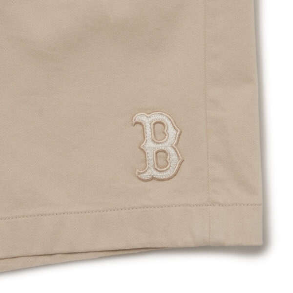 Quần Short MLB Basic Logo Chữ B 3LSMB0433-43BGL Màu Be