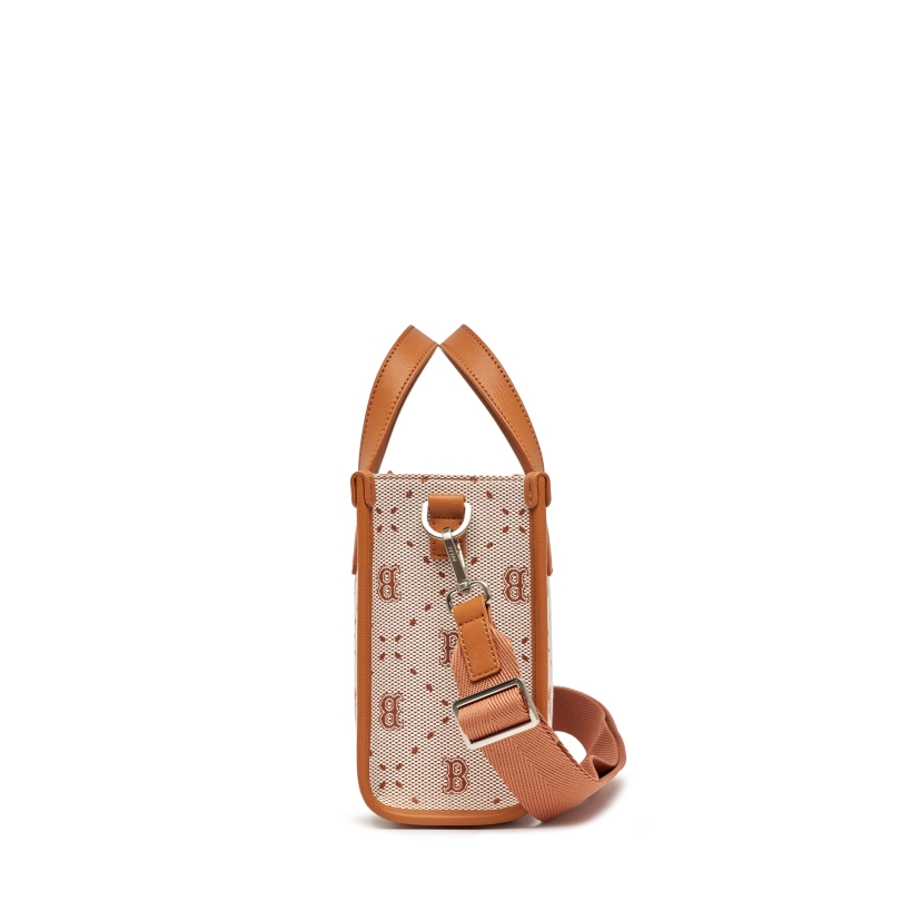 Túi Xách MLB Tote Logo Chữ B 3AORS013N-43BRS Màu Nâu