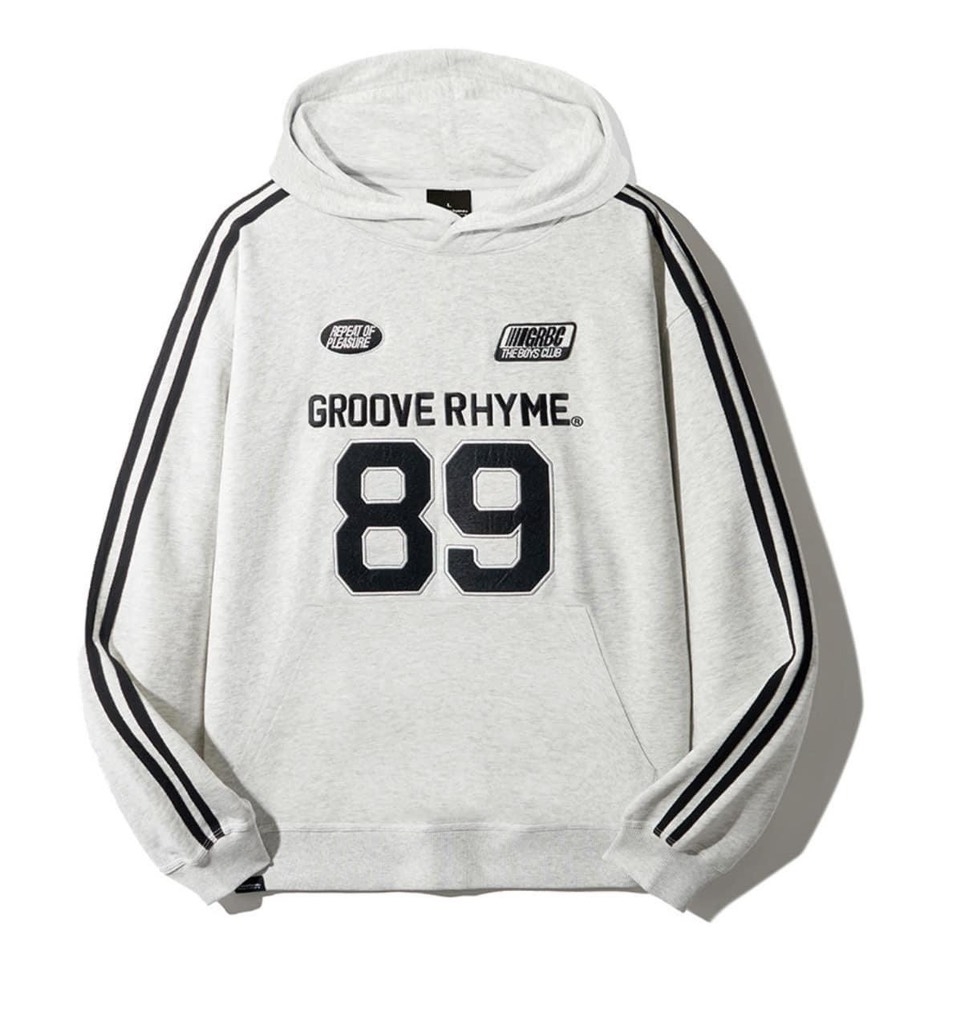 Áo Nỉ Groove Rhyme Màu Xám 89 - có mũ