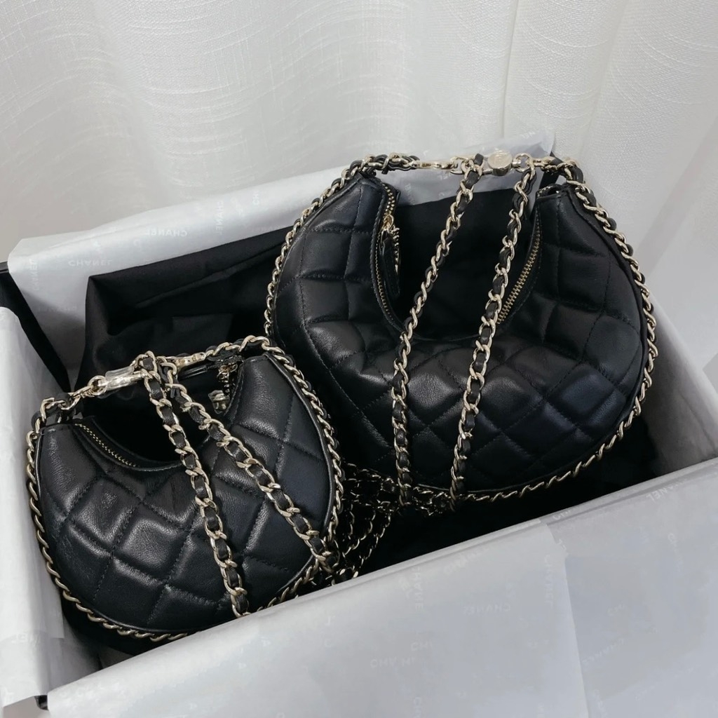 Túi Chanel Remake Korea Hobo Half Moon Size 20cm