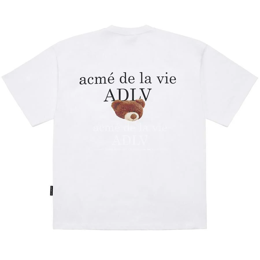 Áo Phông ADLV Baby Bé Ôm Gấu Màu Trắng