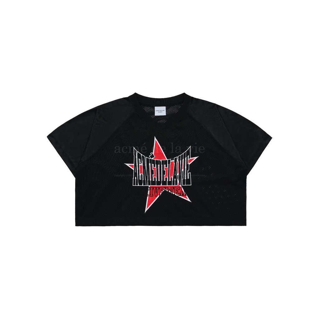 Áo Croptop ADLV Star Màu Đen