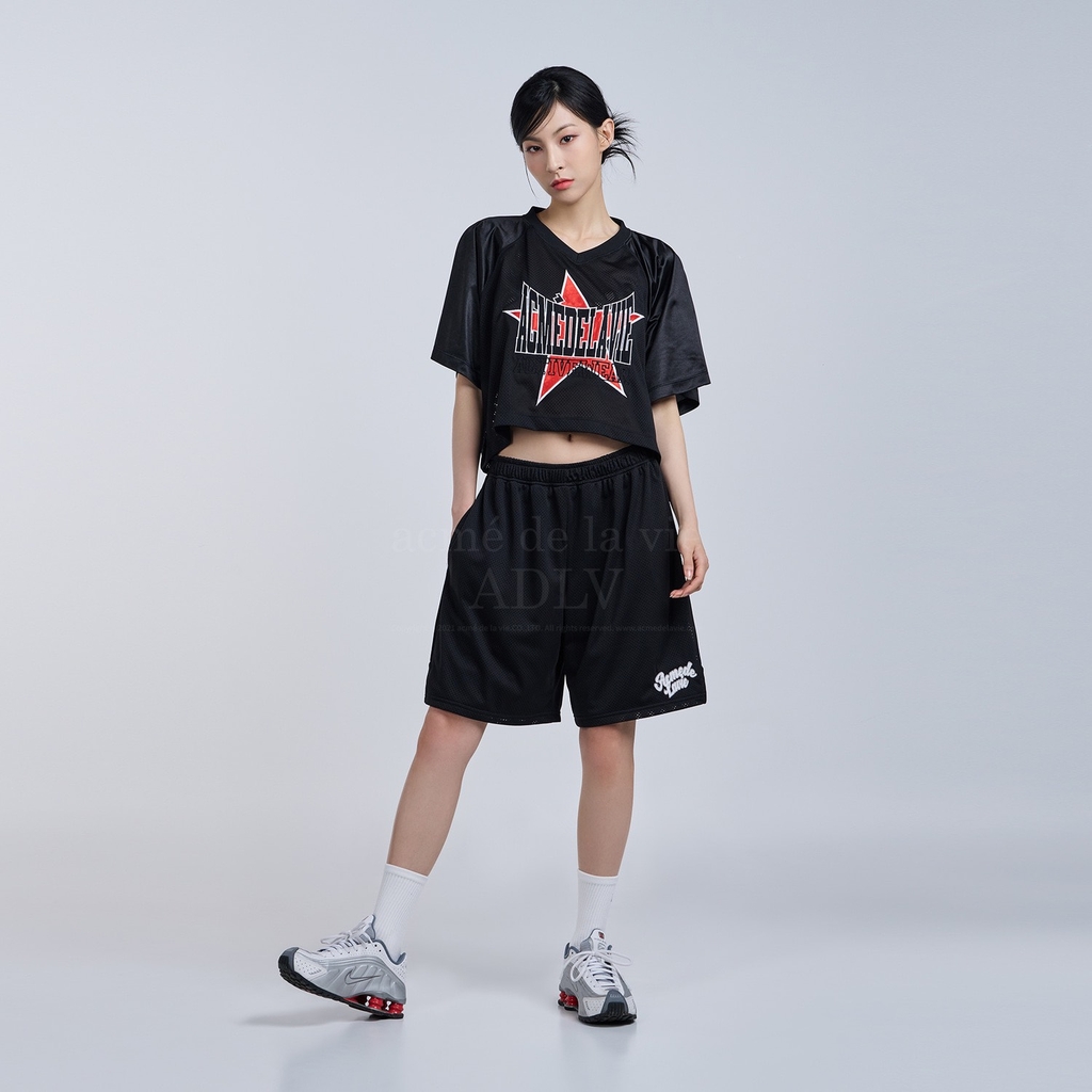 Áo Croptop ADLV Star Màu Đen