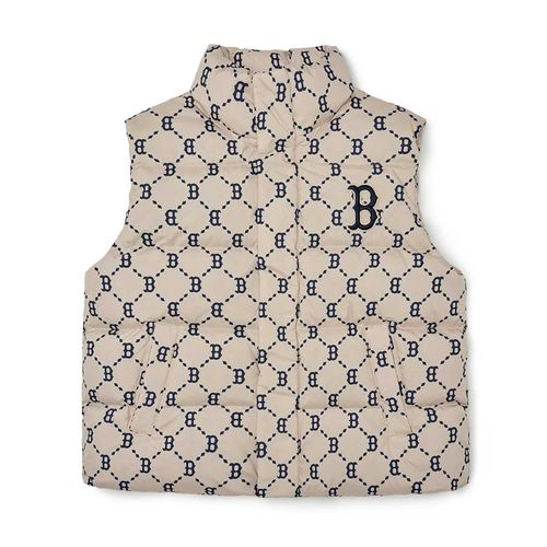 Áo Gile MLB Monogram Logo Chữ B 3ADVM2026-43BGL Màu Be
