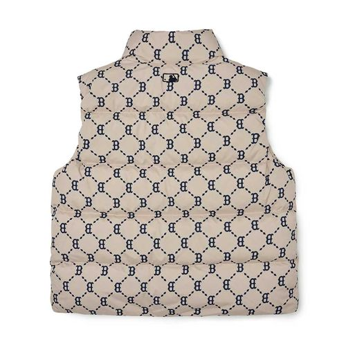 Áo Gile MLB Monogram Logo Chữ B 3ADVM2026-43BGL Màu Be