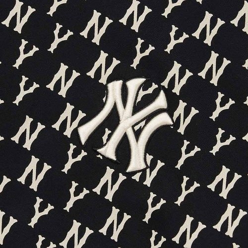 Áo Nỉ Sweater MLB Monogram Logo NY 3AMTM0224-50BKS Màu Đen