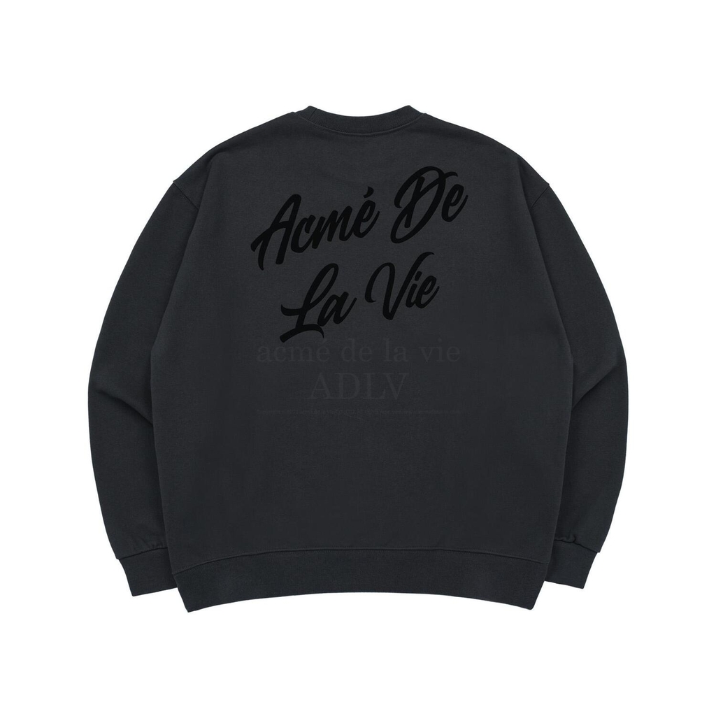 Áo Nỉ Sweater ADLV Chữ Nghiêng Màu Xám