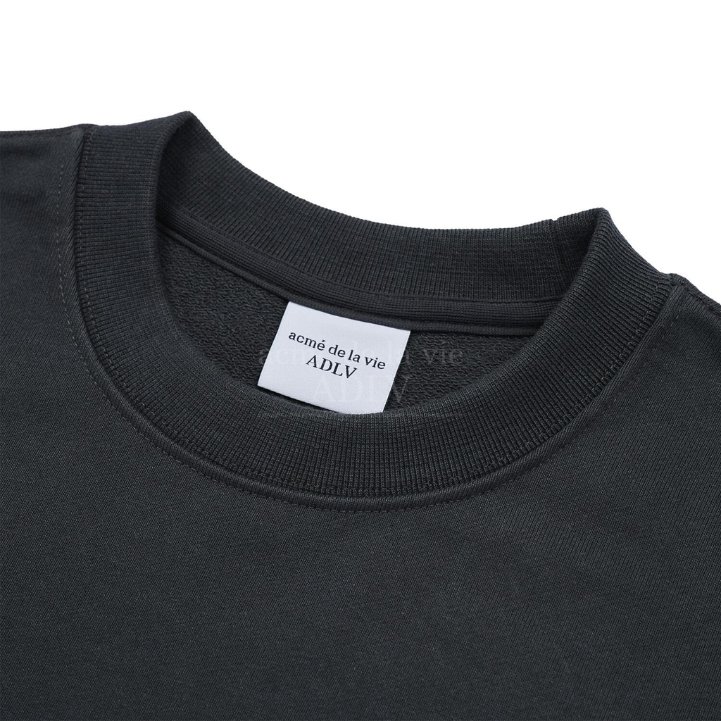 Áo Nỉ Sweater ADLV Chữ Nghiêng Màu Xám