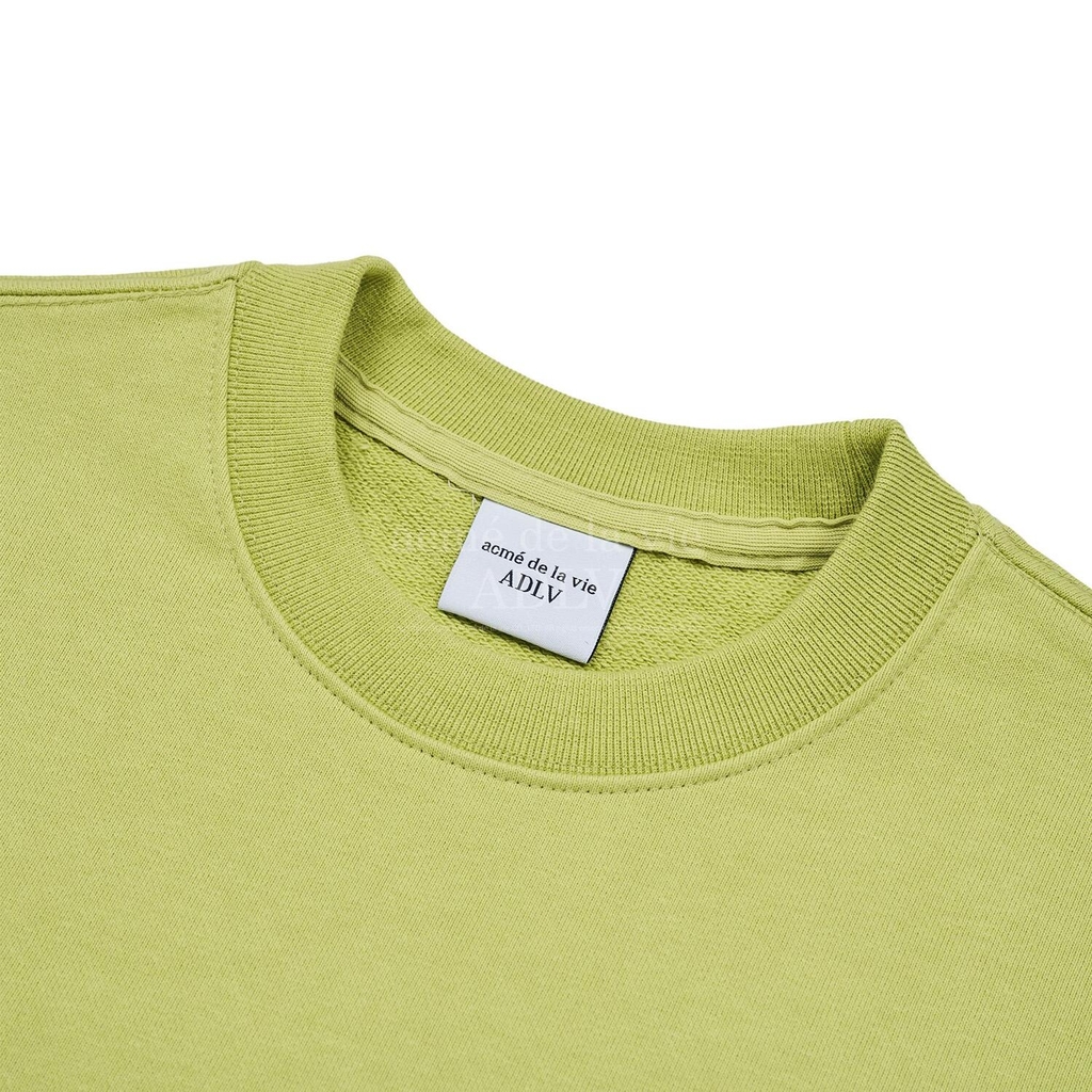 Áo Nỉ Sweater ADLV Chữ Nghiêng Màu Xám Xanh Chuối