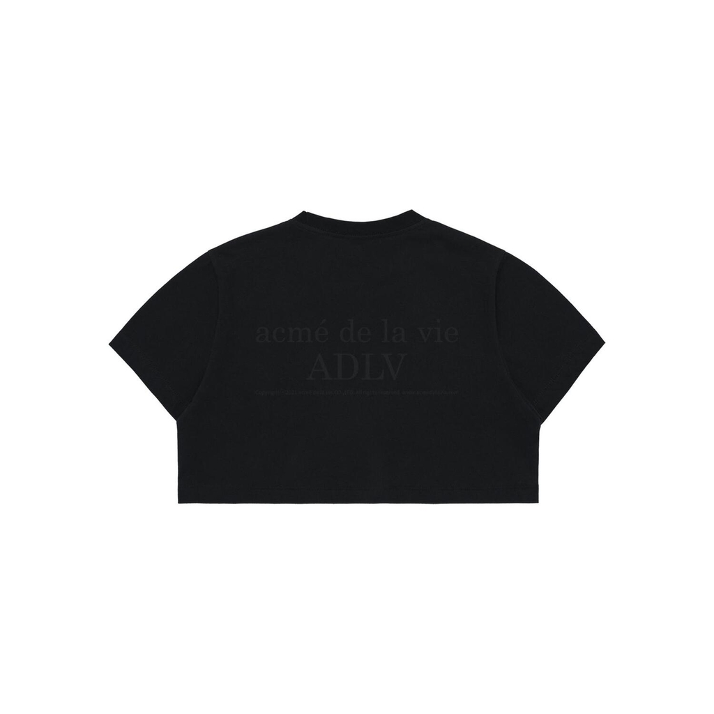 Áo Phông ADLV Croptop Tim Màu Trắng