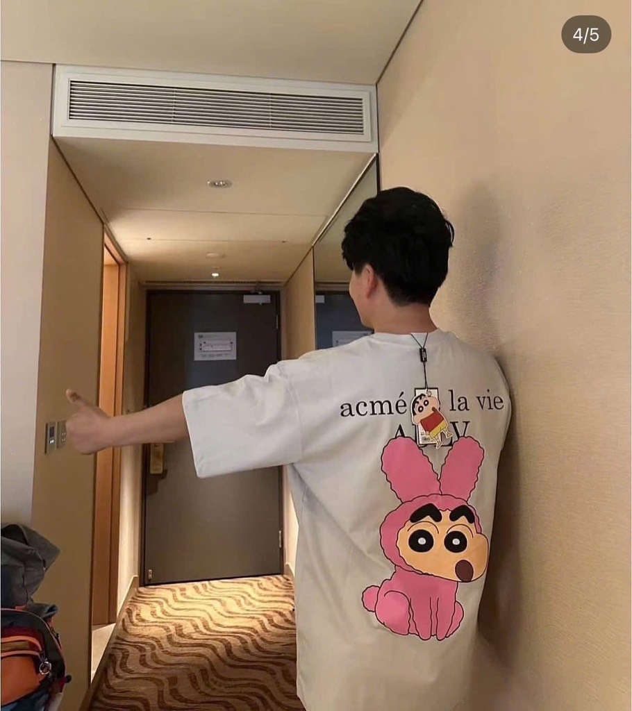 Áo Phông ADLV Fuzzy Rabbit Shinchan 2025